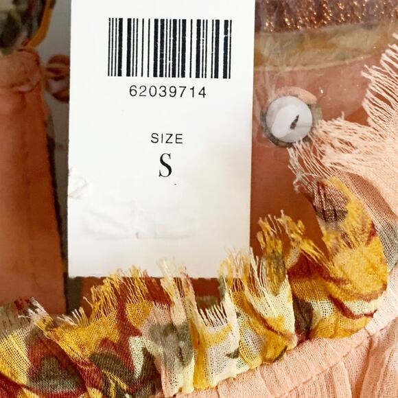 Anthropologie Amaranth Puff-Sleeved Mini Dress Small Pink NWT - Picture 7 of 8